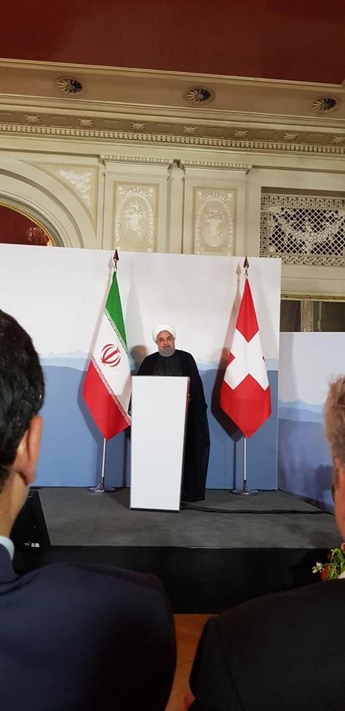 High-Level Iranian Delegation Headed By President Rohani Visits Switzerland