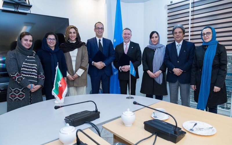 Signing the MOU between the Iran Switzerland Chamber of Commerce and UNICEF
